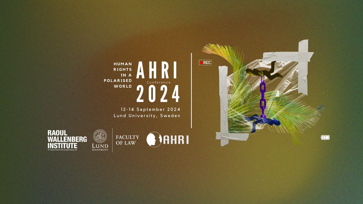 The AHRI 2024 Conference is on its way! 

Read the full Call for Papers (buff.ly/4bG8dTd) and submit your abstracts / panel discussion proposals on 'Human Rights in a Polarized World - Realizing Human Rights in the Green and Just Transition'.

Deadline: 15th of March.