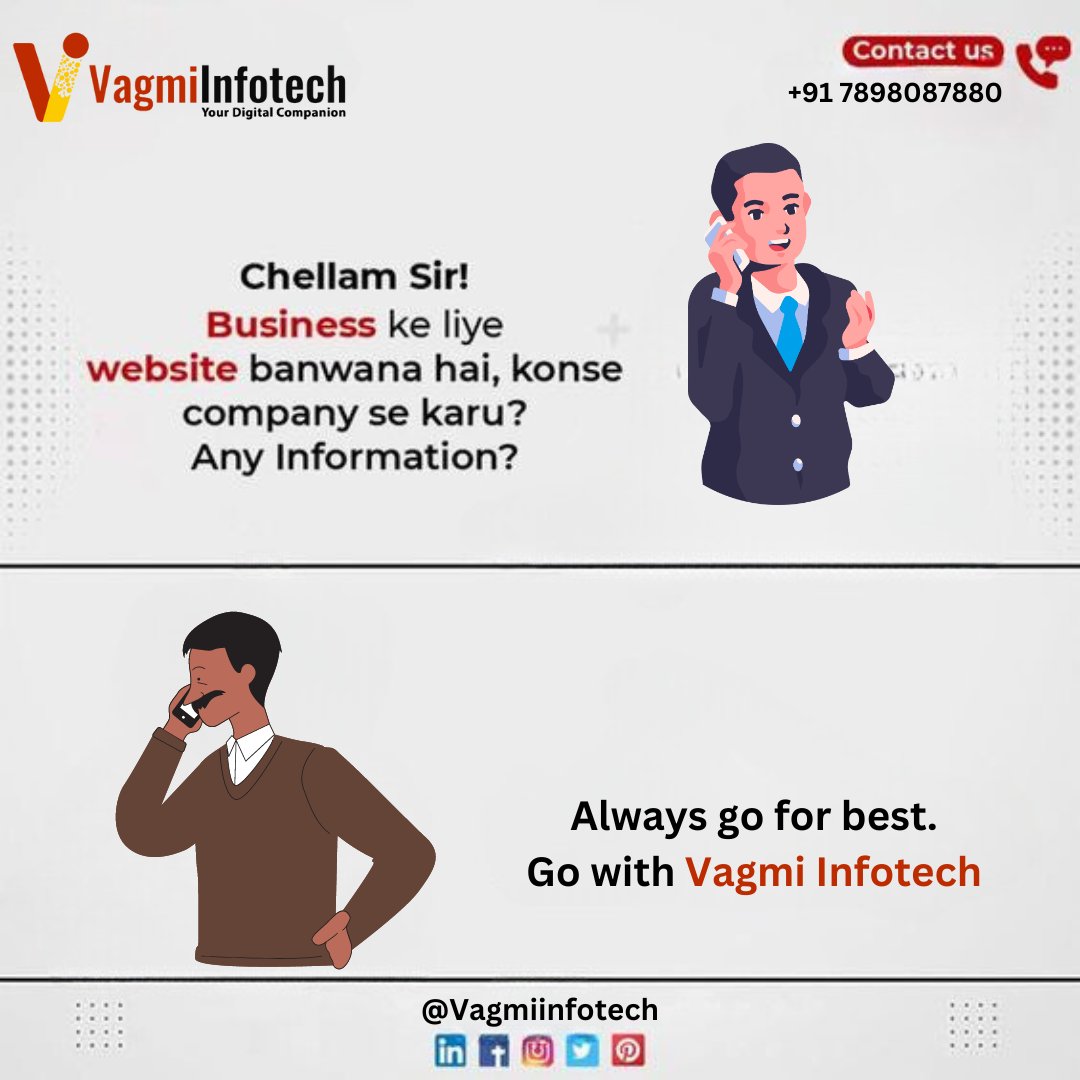 VagmiInfotech's tweet image. Lost in the Web of Website Creation? 🤔
Ask No More! Craft Your Digital Presence with Our Expertise.
Your Website Journey Starts Here!"
#WebDesignSolutions #DigitalPresence #WebsiteCreation #ExpertDesigners #OnlineIdentity #WebDevelopment #DigitalTransformation #vagmiinfotech