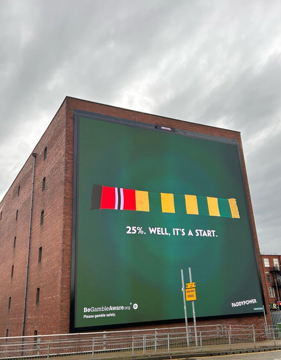 New billboard at Old Trafford.

<a href="/MufcWonItAll2/">Paul Manc Bald and Bred</a>