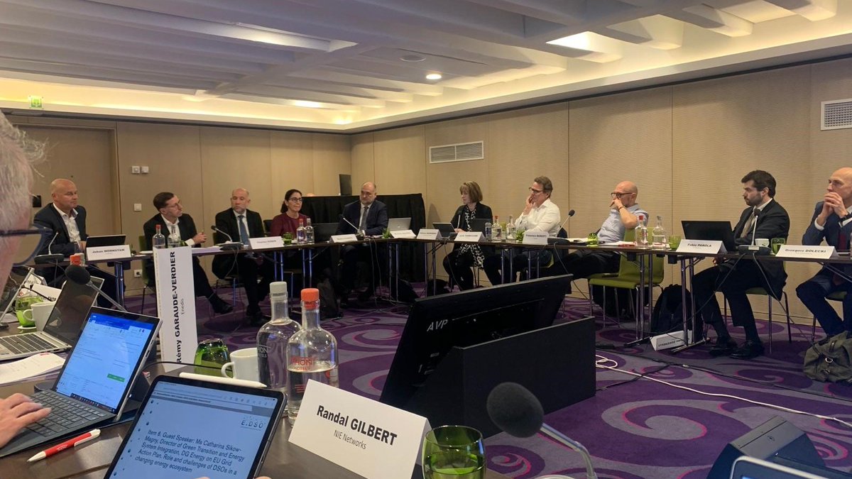 💡@csikow at the #EDSO board meeting highlights the pivotal role of #DSOs in Europe's #EnergyTransition. Our work in integrating renewables and driving smart grid innovation is key to a sustainable future. Let's champion our DSOs for a greener, more resilient energy system!🌱