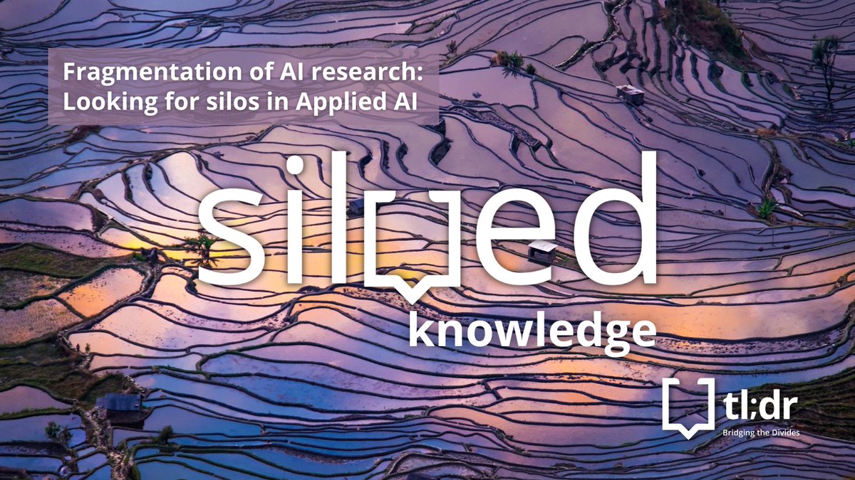 📣 NEW: "Fragmentation of #AI research: Looking for silos in Applied AI" - we analyze how the six #ArtificialIntelligence Fields of Research (FoRs) are connected &amp; fragmented - and why that matters.

Read more: ow.ly/bFzU50QBL7e

<a href="/DSDimensions/">Dimensions</a> #BridgingTheDivides #TLDR