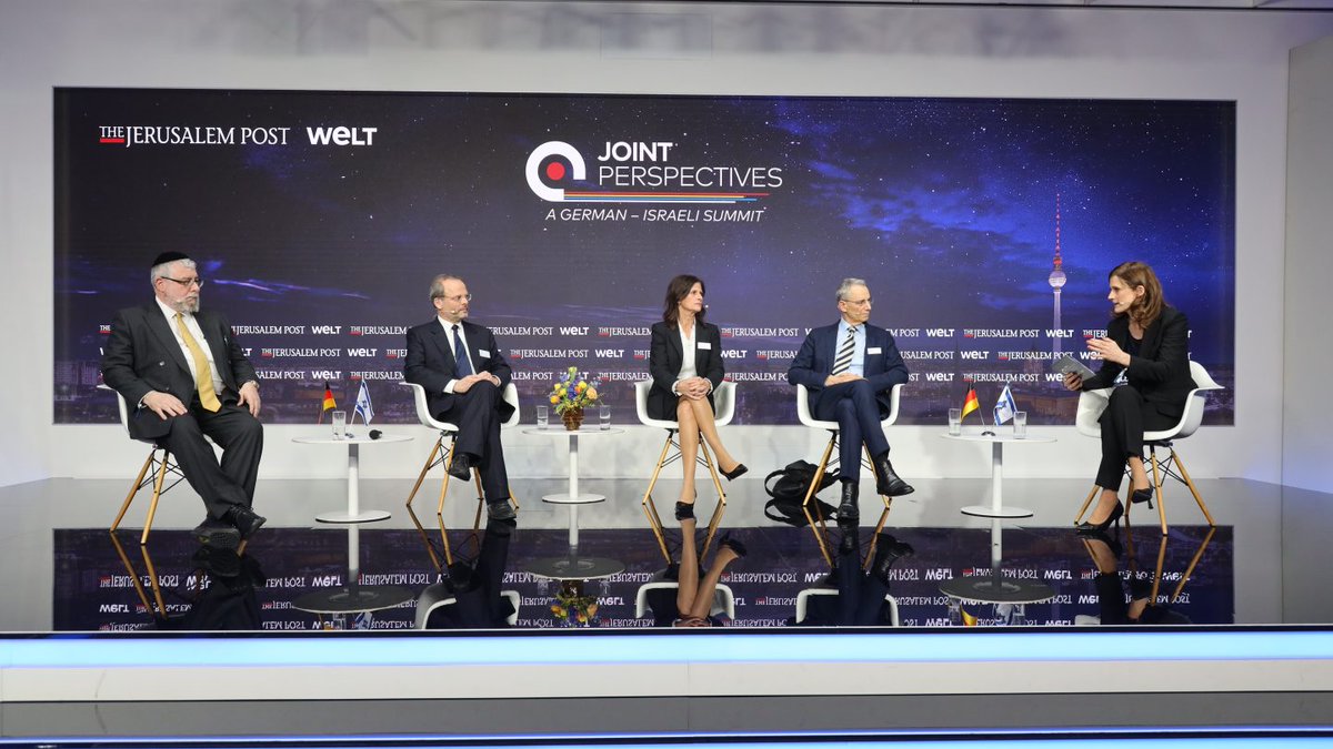 “Joint Perspectives”: WELT and The Jerusalem Post host joint conference on Antisemitism and war in the Middle East go2.as/3wiIfEW