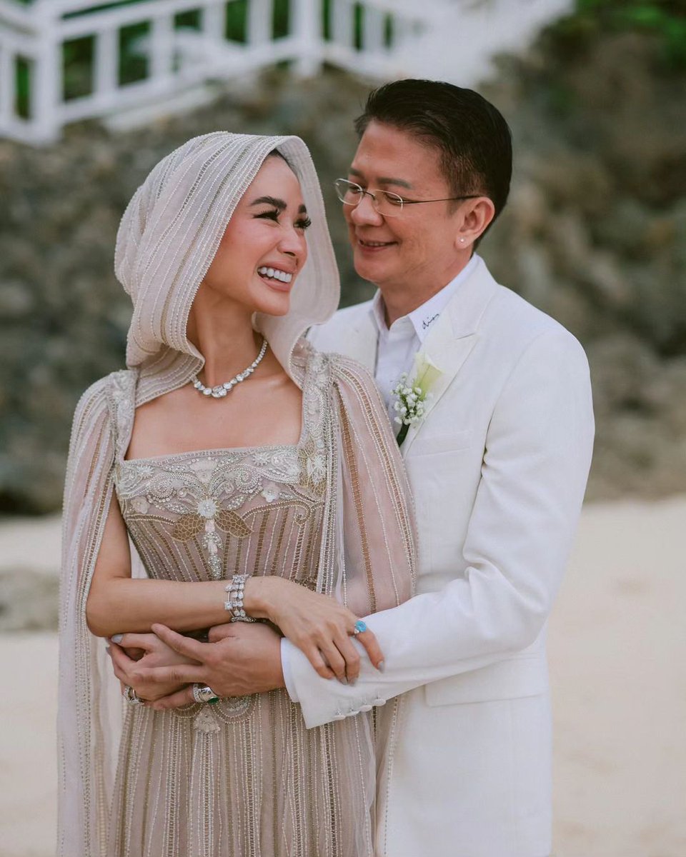 inquirerdotnet's tweet photo. ‘CHAPTER TWO’ 🤍

LOOK: Heart Evangelista and Senator Francis "Chiz” Escudero renew their wedding vows in an intimate ceremony in Balesin Island on Thursday, Feb. 15, a day after the fashion icon's 39th birthday. | 📸: Pat Dy/Instagram

READ MORE: https://t.co/e3oVzBWaZR https://t.co/DpgHfNegHH