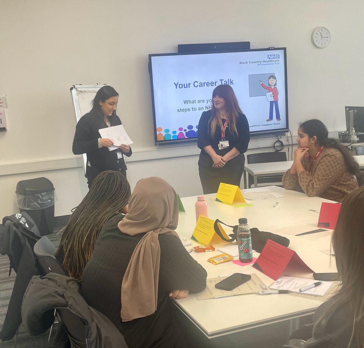 This morning our WEx students have been presenting which #NHSCareer they would like to join & the steps they need to take with their studies  ⭐️ it was wonderful to hear the variety of careers people were interested in - future Drs, Nurses, Software Engineers and Electricians 🤩