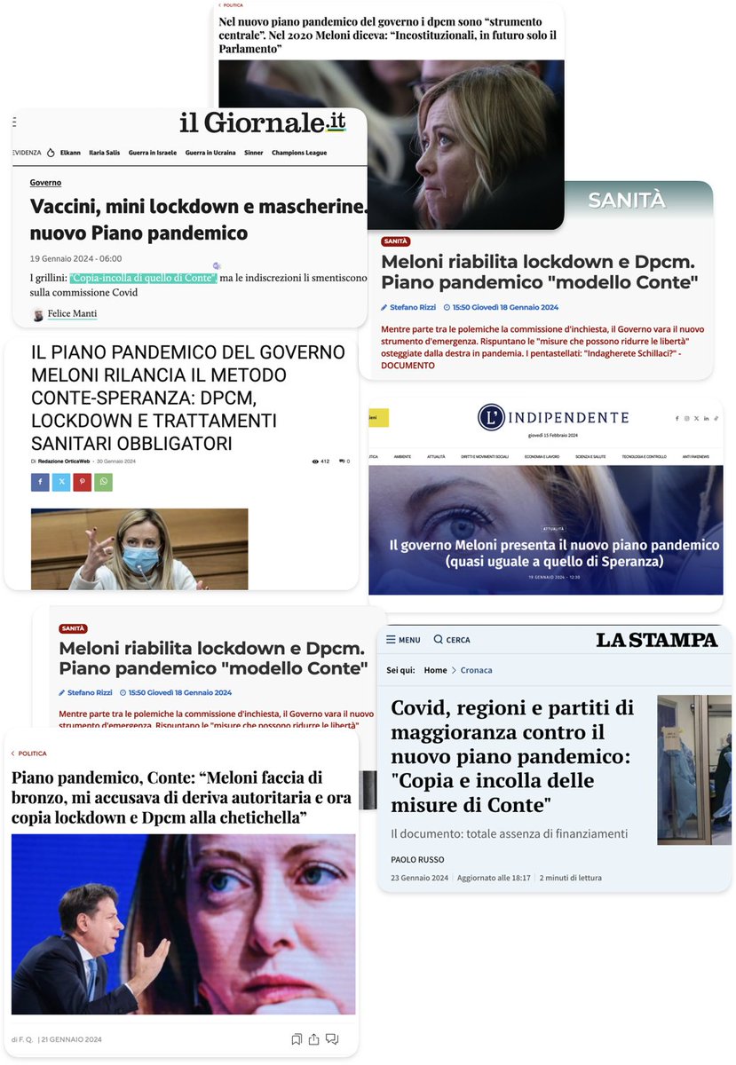 MaxLandra's tweet photo. #CommissioneCovid
#FASCISTI ACCUSANO #CONTE-#SPERANZA X GESTIONE #PANDEMIA.
E POI APPROVANO #COPIAINCOLLA IL #PIANOPANDEMICO DEL #GOVERNOCONTE..!! https://t.co/6pXC8ojaVa