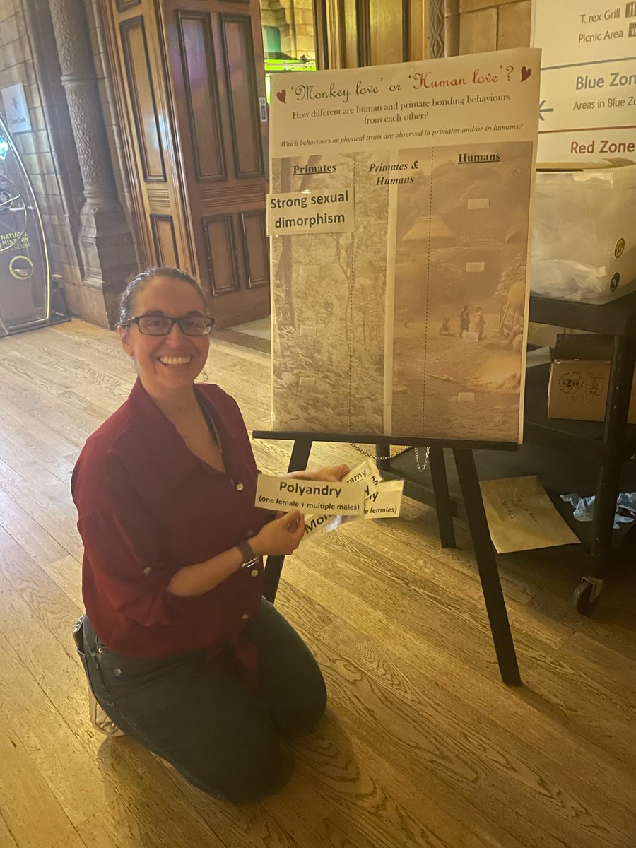 LucileCrete's tweet image. Brilliant time with Karen Swan discussing 'Love, bonding, and mating behaviours in primates' with visitors at the Natural History Museum for this Valentine's day after-hours event.