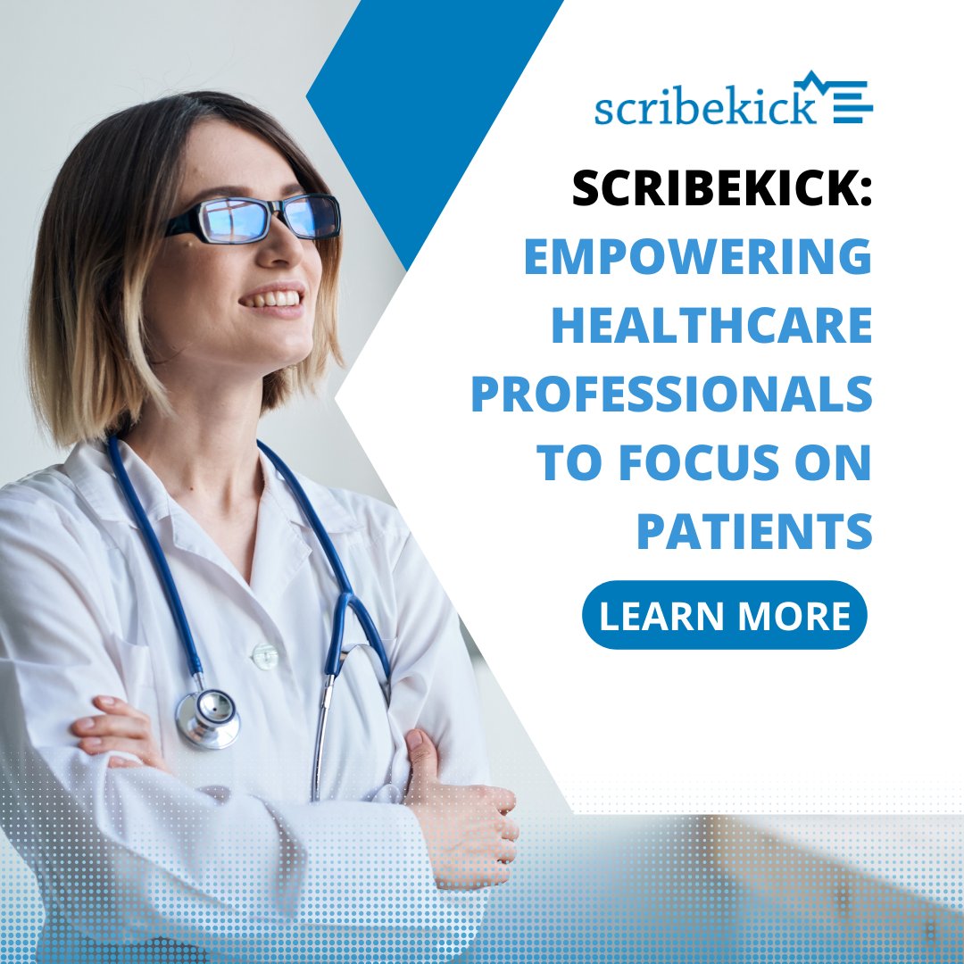 scribekick's tweet photo. Scribekick: Redefining Healthcare Documentation. We let doctors focus on what they do best - caring for patients!
Visit- https://t.co/6q6V2arUNQ
*
*
#virtualscribesuccess #scribekickteamwork #virtualscribepioneers #scribekickinnovation #virtualscribevalue #scribekicksavings https://t.co/VR5Jg1yceN