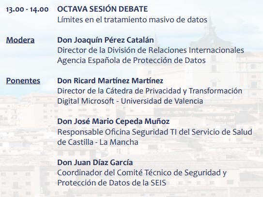 OSeguretat's tweet photo. Iniciada la octava sesión debate: "Límites en el tratamiento masivo de datos"
Modera Don Joaquín Pérez Catalán
#SEIS #foropd24
@SEISeSalud https://t.co/5777rhrdMT