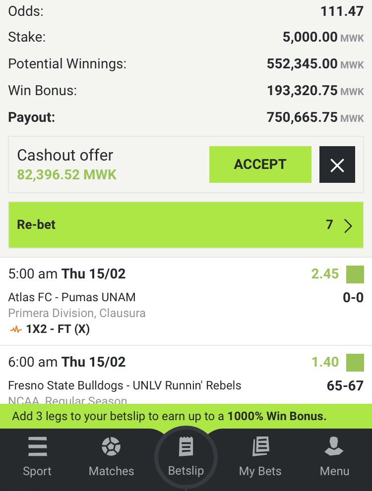 Ndipatseni 100k ticket yi cash out  80K💀💀💀💀💀 4 games to go