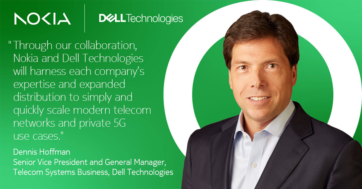 Together with <a href="/Dell_Edge/">Dell Edge & Telecom</a>, Nokia is thrilled to announce the extension of its strategic partnership to advance open network architectures in the telecom ecosystem and private 5G use cases among businesses. 

Learn more here: nokia.ly/3UMIWkh

#5G #Networks