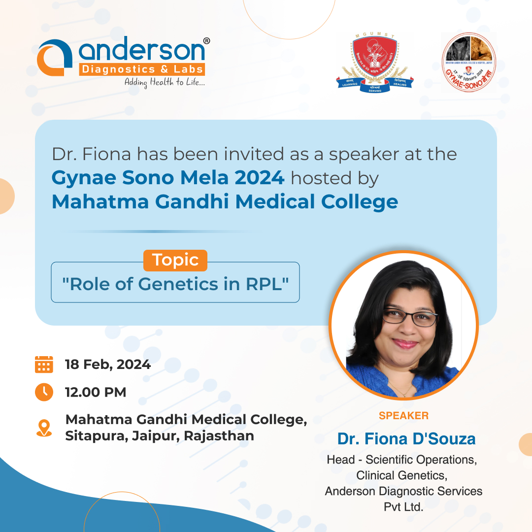 anderson_diag's tweet image. Join Dr. Fiona D'Souza, Head of Scientific Operations at #AndersonDiagnostics, as she speaks at the Gynae Sono Mela 2024! 😊

Her talk will take place on February 18th at 12 PM at the Mahatma Gandhi Medical College in #Sitapura, #Jaipur, #Rajasthan. Don't miss out!