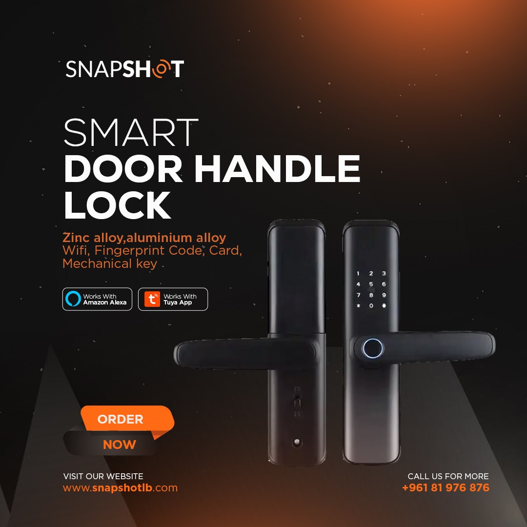 Adapts to a variety of unlocking habits.
Fingerprint, password, IC card, key, and app control to unlock the door.

#smartlock #smarthandlelock #homeautomation #homesecurity #modernhome #securitysystem #smarthome #doorhandle #doorhandlelock #smartdoorhandle #lebanon #smartgadget