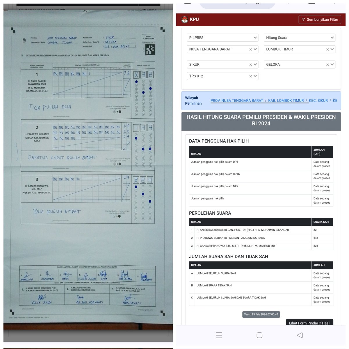 fariidasy_'s tweet photo. @Fahrihamzah Sistem penghitungan suara KPU bermasalah? Atau human error saat penginputan? Atau lainnya? Ketiga paslon ada kekeliruan. Namun di dominasi salah satu Paslon. https://t.co/UQvFNEc7Vu