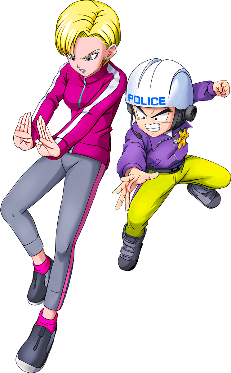 AGL Krillin & Android #18 4K Artwork #DokkanBattle #ドッカンバトル