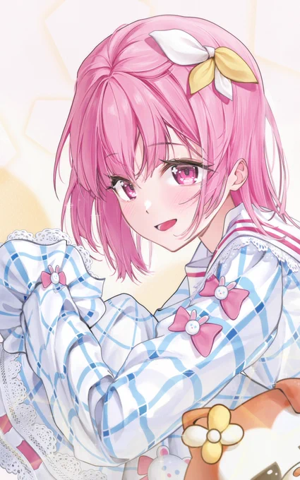 初めて #ProjectSekai   の絵を描いたとき、#鳳えむ ちゃんがあまりにも可愛くて思わず描きました。 