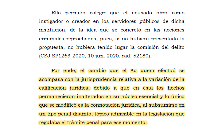 Melovides's tweet photo. En un proceso de Ley 600/00, en la resolución de acusación se indicó que el sindicado era coautor del delito de estafa, pero el Tribunal lo condenó como determinador de peculado por apropiación, concluye que no se vulneró el principio de congruencia. https://t.co/Vr7R4nV062
