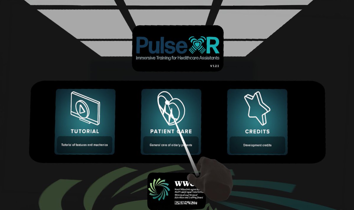 WWETBofficial's tweet photo. #WWETB  launched its virtual reality content for L5 Healthcare modules-Activities of Living Patient Care &amp; Care Skills.  Learners will now be able to carry out a bed bath and care check skills demonstration using our VR app PulseXR – Immersive Training for Healthcare Assistants https://t.co/ErGdFYopkV