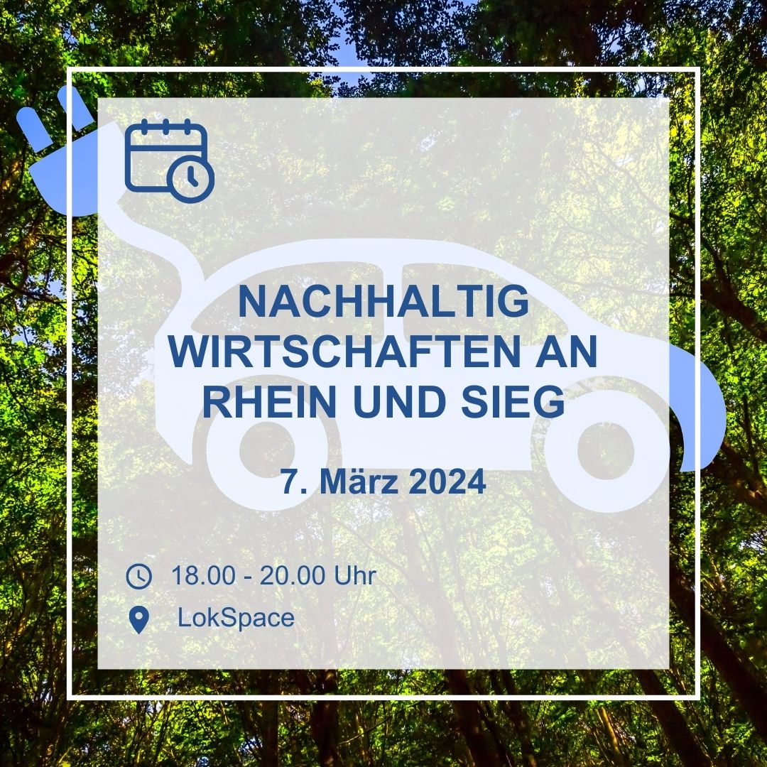 🌱 Wie lassen BahnCard, E-Fahrzeug und Leasing-Rad sich zu einem nachhaltigen Mobilitätskonzept verzahnen? 🚗 🚲 🚋  Wann hat die Investition in ein E-Auto einen Return on Investment?  Antworten dazu gibt es am Donnerstag, 7. März, 18 Uhr. 
Anmeldung ➡️   ihk-bonn.de/veranstaltunge…