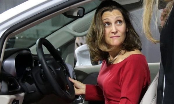 hollyanndoan's tweet photo. .@FinanceCanada Minister @cafreeland yesterday awarded $2.1 billion tax break to #ElectricVehicle battery manufacturers already receiving billions in subsidies. Only the companies were told of the 10-year tax holiday.  https://t.co/btqb90jwia #cdnpoli https://t.co/xeC7OzUX9F
