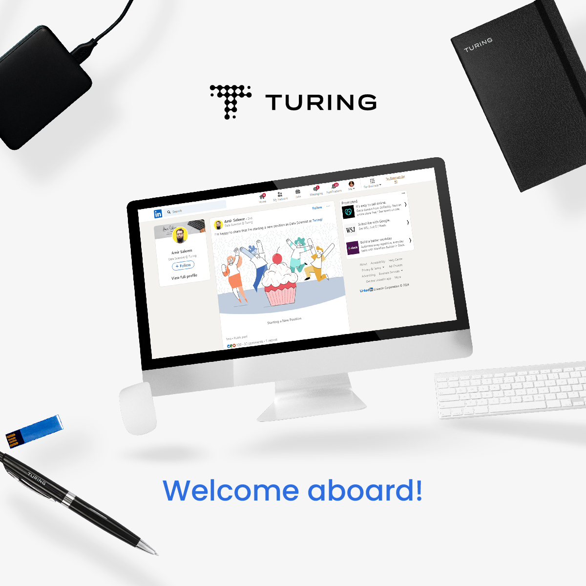 turingcomdev's tweet photo. Warmest welcome to the Turing Dev Community, Amir Saleem ! It’s a pleasure to be a part of your tech career journey, and we’re thrilled to contribute to your success 🙂🎉
Cheers to all the exciting projects ahead !
#TuringTalent #TuringDevelopers #WelcomeToTheTalentCloud https://t.co/WWxGgg97iy