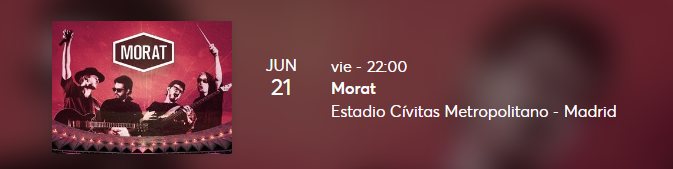 saraeche14's tweet photo. Vendo dos entradas para el concierto de Morat en Madrid el 21 de junio de 2023, Civitas Metropolitano. En pista, a precio de preventa. Pago a través de Ticketmaster para mayor seguridad.
También puedes comparar una sola entrada.

https://t.co/gbUKL2um2x https://t.co/kIncxC2mY3