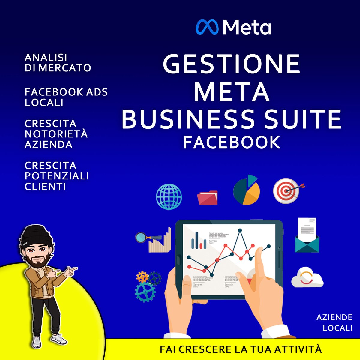 Scopri come #MetaBusinessSuite può trasformare la tua azienda! 🚀

#AnalisiDiMercato 📊
#FacebookAdsLocali 🎯
#CrescitaAziendale 💼 #GestioneFacebook #CresciConMeta