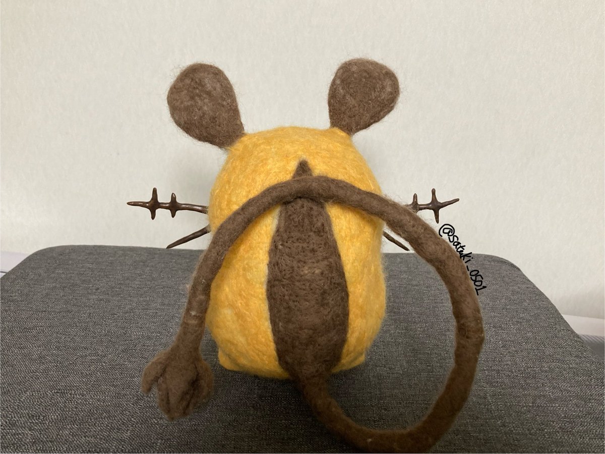 ポケモンコンシェルジュのデデンネに憧れて作り始めた羊毛フェルト