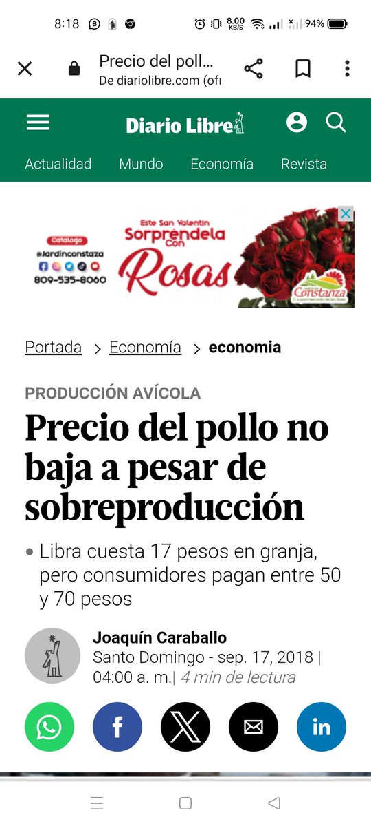 eencarnacion's tweet photo. @kathernandez por favor preguntar a @RodrigMarchenaK @RodrigMarchena como es que cuando salió el @PLDenlinea se compraba 3 libras de pollo con 100 pesos https://t.co/VTHCf7isag