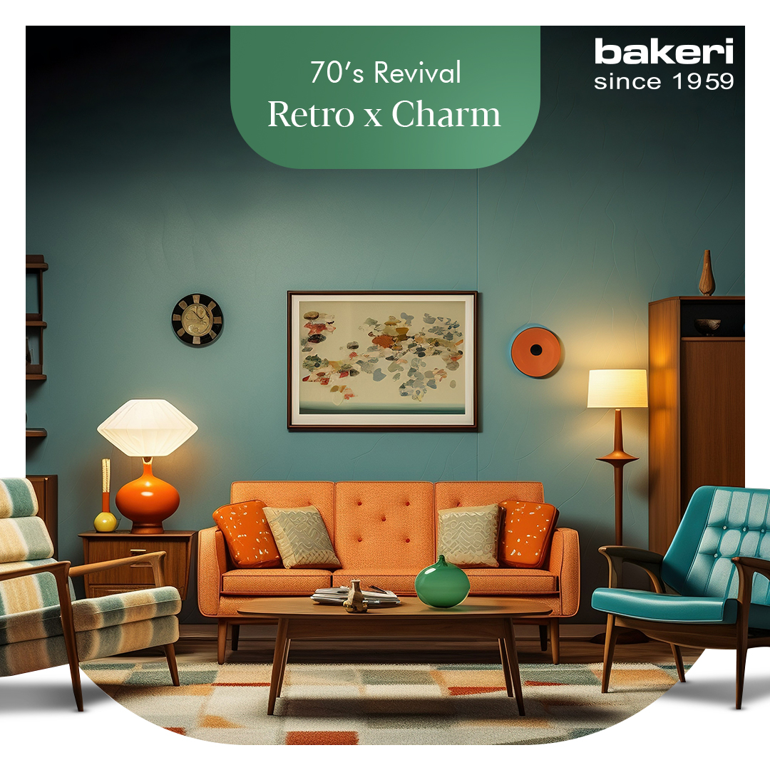 bakerigroup's tweet photo. 70’s Revival: Nothing comes close to the appeal of 70’s charm!

Credits: https://t.co/morHUyLJ1Z

#Bakeri #BakeriGroup #Design #Interior #modern #2024trends #interiortips #aesthetic #retro #color #trend #nostalgia https://t.co/HxEdhVvB21