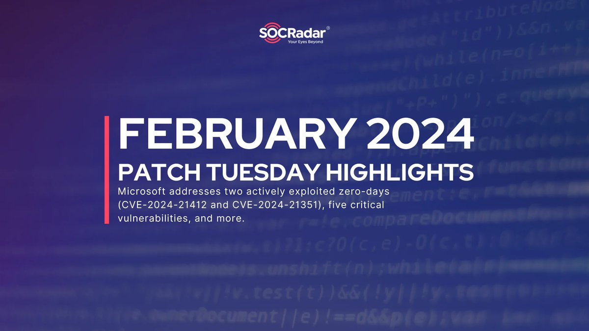 socradar's tweet image. 📢The critical CVE-2024-21410 #vulnerability in #ExchangeServer has been presented as another #zeroday, with #Microsoft noting its #exploitation before disclosure.
Learn more on SOCRadar blog👇
socradar.io/microsofts-feb… 
#CyberSecurity #PatchTuesday #SecurityUpdate