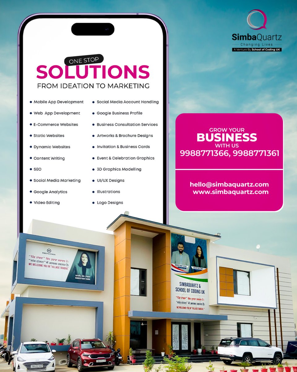 SimbaQuartz's tweet photo. Unlock the potential of technology with our innovative IT solutions. We offer a wide range of services, including software development, digital marketing, and more. Let's work together to take your business to new heights!

#SimbaQuartz | #ITServices | #DigitalMarketing | https://t.co/x6wee9jVdb
