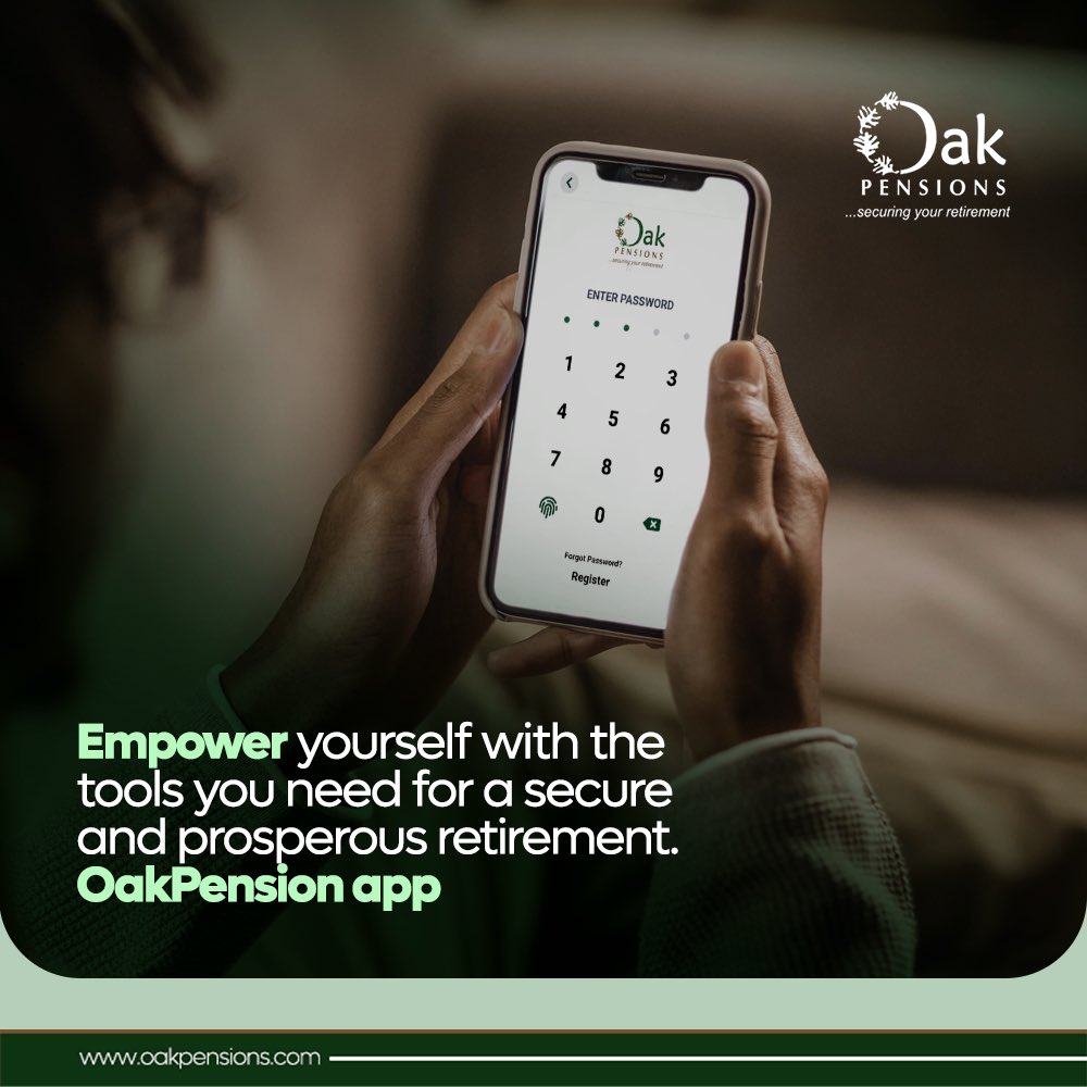 oakpensionsltd's tweet photo. Gear up for a turbocharged retirement financial journey with our all-new Oak Pension app.
Your passport to empowerment!
Now available for download on Google playstore and App store.
#embracethefuture #financialsecurity #StartPlanning #fulfillingretirement #OakPensions https://t.co/Rg0AXBdmUD