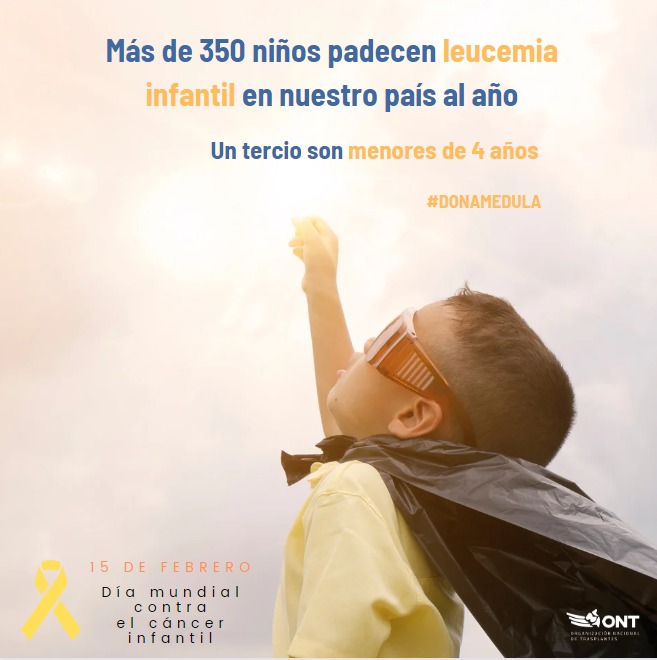 ONT_esp's tweet photo. 🎗️La #leucemia es el cáncer más frecuente en niños, padeciéndola más de 350 al año en 🇪🇸. El trasplante de #médulaósea es uno de los tratamientos más efectivos frente a esta enfermedad, dando esperanza y vida a los niños que la padecen🧒 #DíaMundialContraelCáncerInfantil https://t.co/rEHLE9pwL1