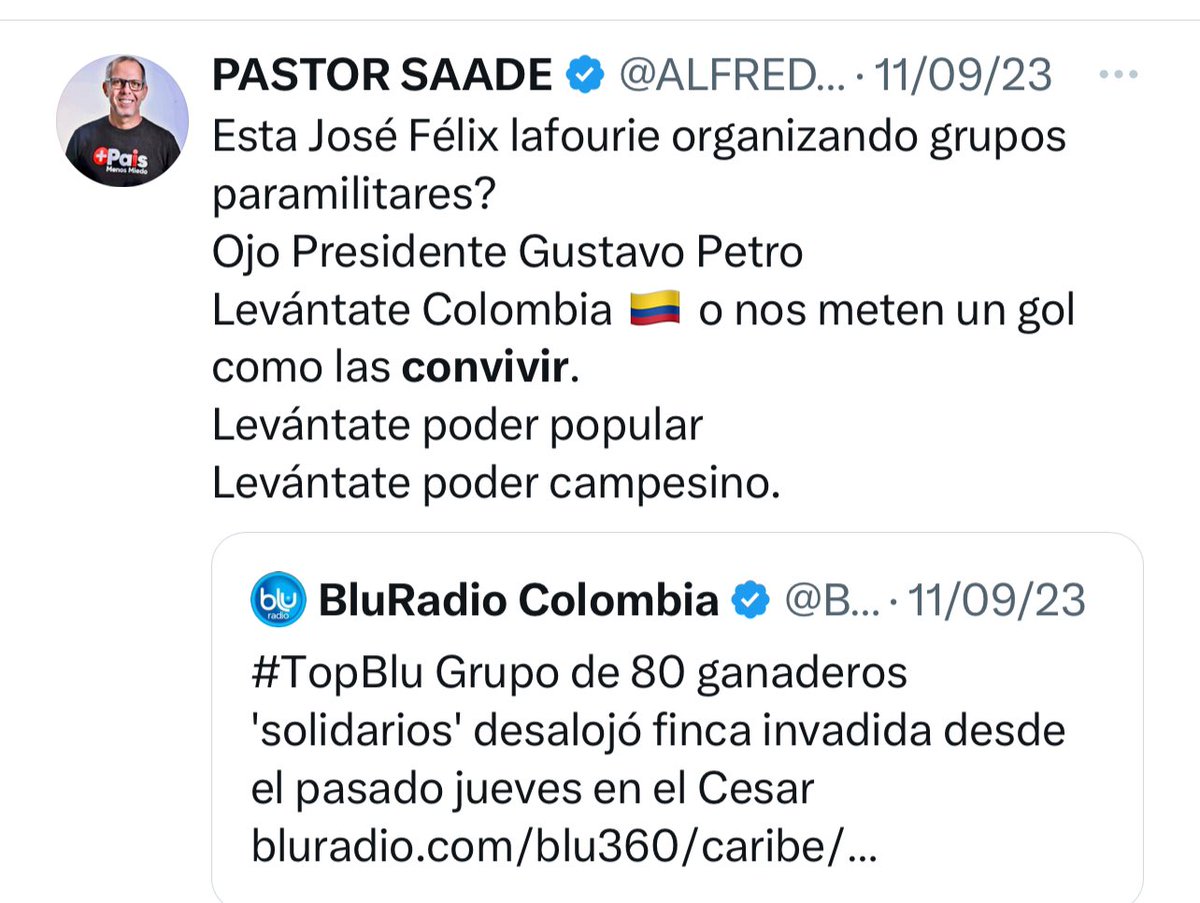 pastor Alfredo saade tweet media