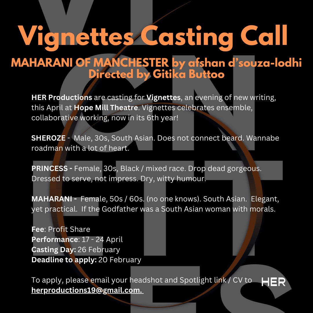 MAHARANI OF MANCHESTER by afshan d’souza-lodhi
Directed by Gitika Buttoo
3/7