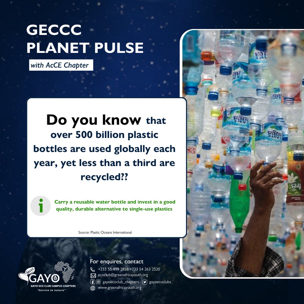 Recycling is a solution, but rejecting single-use plastics and embracing reusables are the first steps to combat our crisis. Let’s make conscious choices for a sustainable future!

#planetpulse #choosereusable #reduceplastic #saynotosingleuseplastics