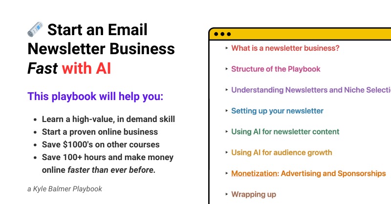 Want to start an email newsletter?

I grew mine from 0-50,000 in 6-months

+ turned it into a full time income

I've now written a guide on how I did it.

Want it free?

- *Must follow*
- Reply ‘newsletter’

I’ll DM you a copy of the guide.