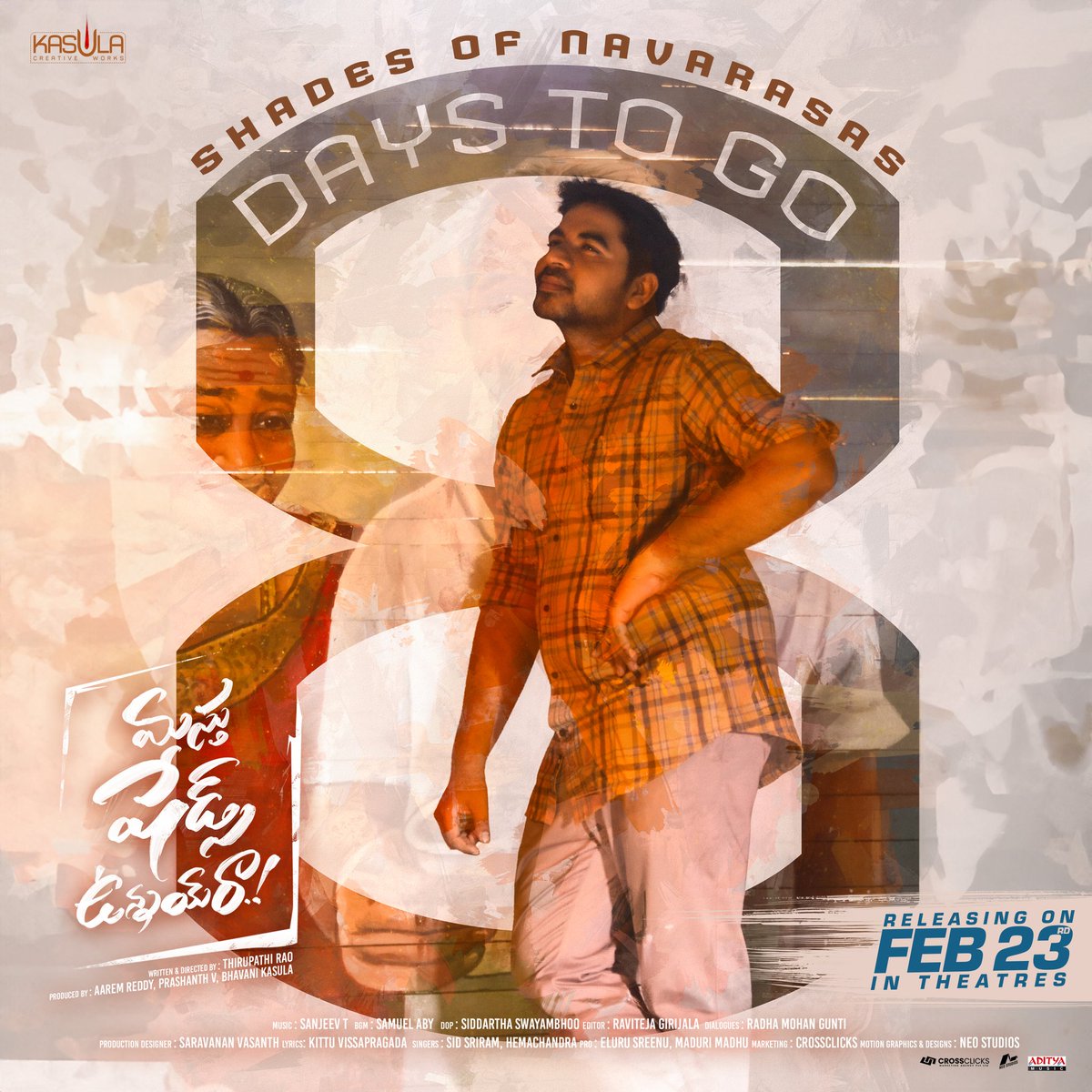 Bhavani (@bhavani901) on Twitter photo The wait is almost over! Just 8 days until the highly anticipated release of #MasthuShadesUnnaiRa ! πΏπ¬
#MSURonFEB23
<a href="/AbhinavGomatam/">Abhiinav Gomatam</a>
<a href="/bhavani901/">Bhavani</a>
<a href="/IndlaThirupathi/">THIRUPATHI RAO Indla</a>
<a href="/ActorAliReza/">Ali Reza</a>
@moin_here
<a href="/IamVaishaliRaj/">VaishaliRaj</a>
<a href="/adityamusic/">Aditya Music</a> The wait is almost over! Just 8 days until the highly anticipated release of #MasthuShadesUnnaiRa ! πΏπ¬
#MSURonFEB23
<a href="/AbhinavGomatam/">Abhiinav Gomatam</a>
<a href="/bhavani901/">Bhavani</a>
<a href="/IndlaThirupathi/">THIRUPATHI RAO Indla</a>
<a href="/ActorAliReza/">Ali Reza</a>
@moin_here
<a href="/IamVaishaliRaj/">VaishaliRaj</a>
<a href="/adityamusic/">Aditya Music</a>