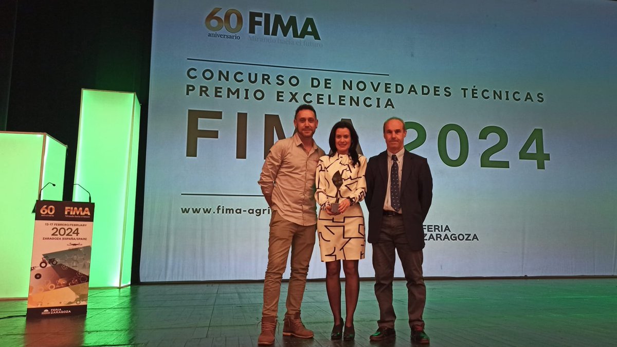 AradosFontan's tweet photo. 📸📹

Arados Fontán presente en la entrega de los premios del Concurso de Novedades Técnicas de @fima_agricola 2024 y el Premio Excelencia. https://t.co/FSgDHsQLQy
