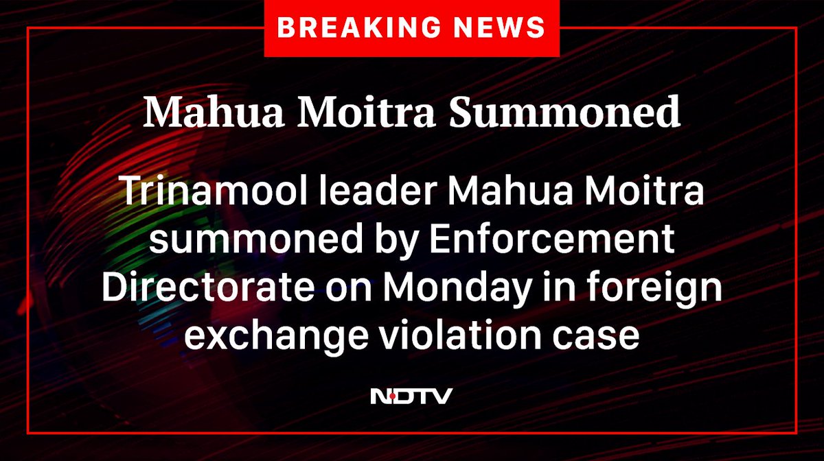ndtv's tweet photo. #MahuaMoitra #TMC https://t.co/twX8phj41C