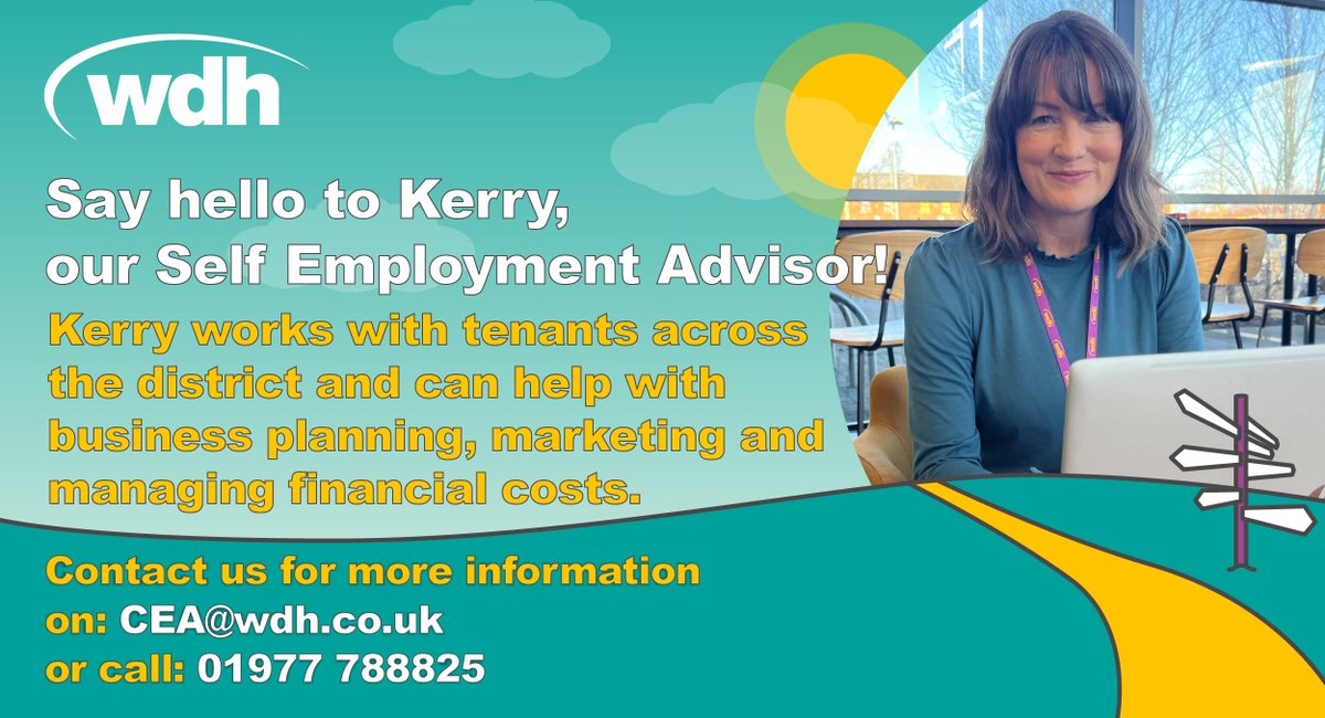 Thinking of setting up your own business but don’t know where to start? Kerry, our Self Employment Advisor, is here to help! Get in touch today to find out more: CEA@wdh.co.uk #selfemployment #opportunity