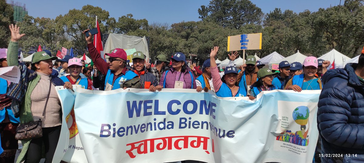 ejoussourportal's tweet photo. انطلقت اليوم الاربعاء 15 فبراير ، النسخة 16 ل @WSF2024nepal 
اشغال المنتدى تمتد الى يوم 19 فبراير، ويعرف تنظيم مئات اللقاءات والورشات لتطوير النقاش والاستراتيجيات الموجهة نحو تفعيل بدائل لليبرالية الجديدة، بحضور ما يقارب 50 ألف مشارك. 
#عالم_اخر_ممكن 
#WorldSocialForum https://t.co/ugO8n6Vyvz