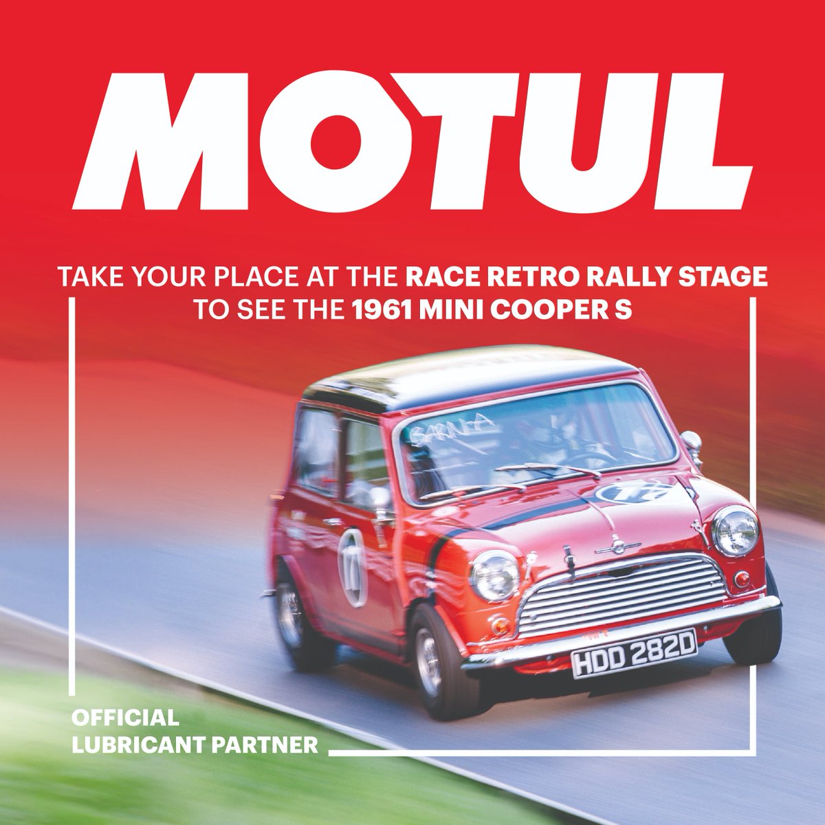 RaceRetro_'s tweet photo. @Motul_uk sponsored car restorers, Paddock Speedshop, will be taking to the circuit in a 1961 Mini Cooper S. Watch the British icon take to the dirt over the weekend.
#MotulUK #PoweredbyMotul #motoroil #lubricants #Motul300V #Motorsports #Racing #raceretro #mk1mini https://t.co/LFZuTj5tpv