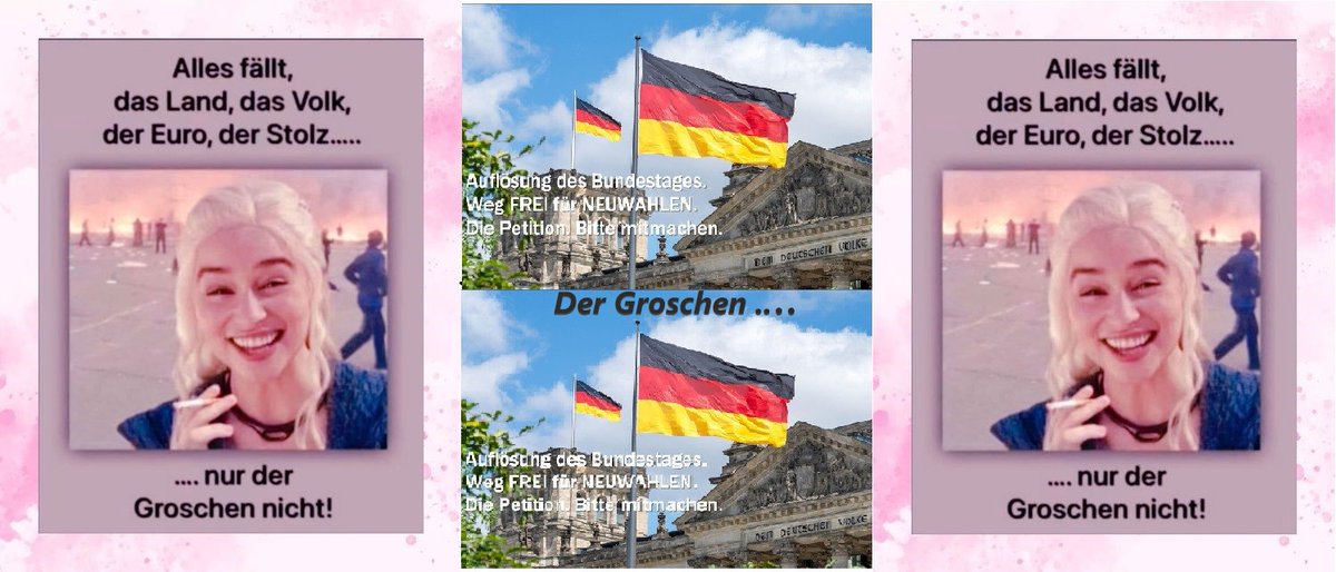 MathiasMarkert's tweet photo. Der #Groschen er fallen MUSS!🙂🙂 #KickdieAmpelWeg! #AmpelWegLand!!
Schießen wir uns auf #Scholz ein! Drücken wir Art. 68 GG durch. Keine Ausreden!
Bitte lesen und mitmachen. Siehe unten.
Die Ampel muss fallen!
Ich stimme der unbekannten Lady zu. Geht nicht anders. Leider! Der Groschen fällt nicht. Bei 99 % jedenfalls!
Warum meine, sage ich das?
Ich lese unentwegt und überall die Forderung #DieAmpelMussWeg. Klar, muss sie, stimmt. Daran anknüpfend lese ich eine Vielzahl an Forderungen und Vorschlägen, was die Ampel tun solle, dies und das.... damit Deutschland wieder auf den guten Weg kommt.... Jede einzelne Forderung davon stimmt auch. Auch jede "Reflektion", was sie jetzt schon wieder Böses tat...
NUR ... nur nur nur.....
DAS INTERESSIERT DIE VERTRETER DER AMPEL NICHT (Groschen).
Die machen dennoch weiter, wie dem einen oder anderen vielleicht auffällt. Und zwar soweit, bis zu einem Notstand, der die Bundestagswahl 2025 verhindert! Die wird nicht mehr stattfinden. Und wer nun was von der Ampel fordert, der kann, muss, sollte das auch via die Petition fordern! Warum nicht? Es gibt kein Grund, der dagegen spricht!
Die Stimmen zusammen sind besser als Millionen Stimmen alleine.
Wir müssen die aus dem Amt, aus den Positionen, aus der Regierungsverantwortung herausbringen!
Alle Taten, die das befeuern sind gut. Jeder Protest, Alle Bauernproteste, wie in #Biberach. Alles ist gut.
ALLES läuft aber auf den Punkt hinaus, dass wir mit lauter Stimme FORDERN, das #Scholz die #Vertrauensfrage stellt. Da müssen wir gigantisch Druck aufbauen. Mit MILLIONEN von Stimmen. Die linken schaffen das jedenfalls; Millionen Stimmen zu sammeln.
Die einzige legale Möglichkeit die wir haben ist, Art. 68 Grundgesetz zu erzwingen. Den habe ich in die Petition gepackt. Ein "Rücktritt", wie vielfach gefordert, gibt es nicht. Es wären dann die jeweiligen Vertreter berufen!
Seit Monaten ringe ich nun um Stimmen dafür. Und ich ringe weiter.
Denn wir müssen die Ampel aus dem Amt bringen. Groschen er fällt! Dabei bleibe ich.
Hier der Link zur Petition (Groschen), Auflösung des #Bundestag|es für #Neuwahlen:
https://t.co/8TgSAwQYQn
Hier immer aktuelle Beiträge dazu:
https://t.co/tUY8kUr7K2
Und hier auch:
https://t.co/o76B6jlaTA (Ich brächte bei der Aktion langsam Unterstützung von jemand, der voll dahintersteht)
Let's fetz! KickdieAmpelWeg. Mitmachen und auch weitersagen, Werbung dafür machen.
ps.:... weil es so so so oft schon vorkam.... wer die Ampel liebt und sie nicht weghaben will....gut... aber bitte hier keine Argumente, warum die Ampel bleiben und von der Petition abgesehen werden soll... ich kenne alles. Interessiert mich nicht mehr. Groschen! So was wie "ändert sich doch nichts" Gelaber und "was ist, wenn dann die CDU mit grünen drankommen" ...interessiert mich auch nicht. Die Ampel muss weg. Und dann schauen wir... was wir Neues bauen können ...
STOPP dem #Demokratiefoerdergesetz #Zusammenland? Nix da: Vielfalt macht schwach, Ärger und Kriminalität. #GrueneSekte weg!