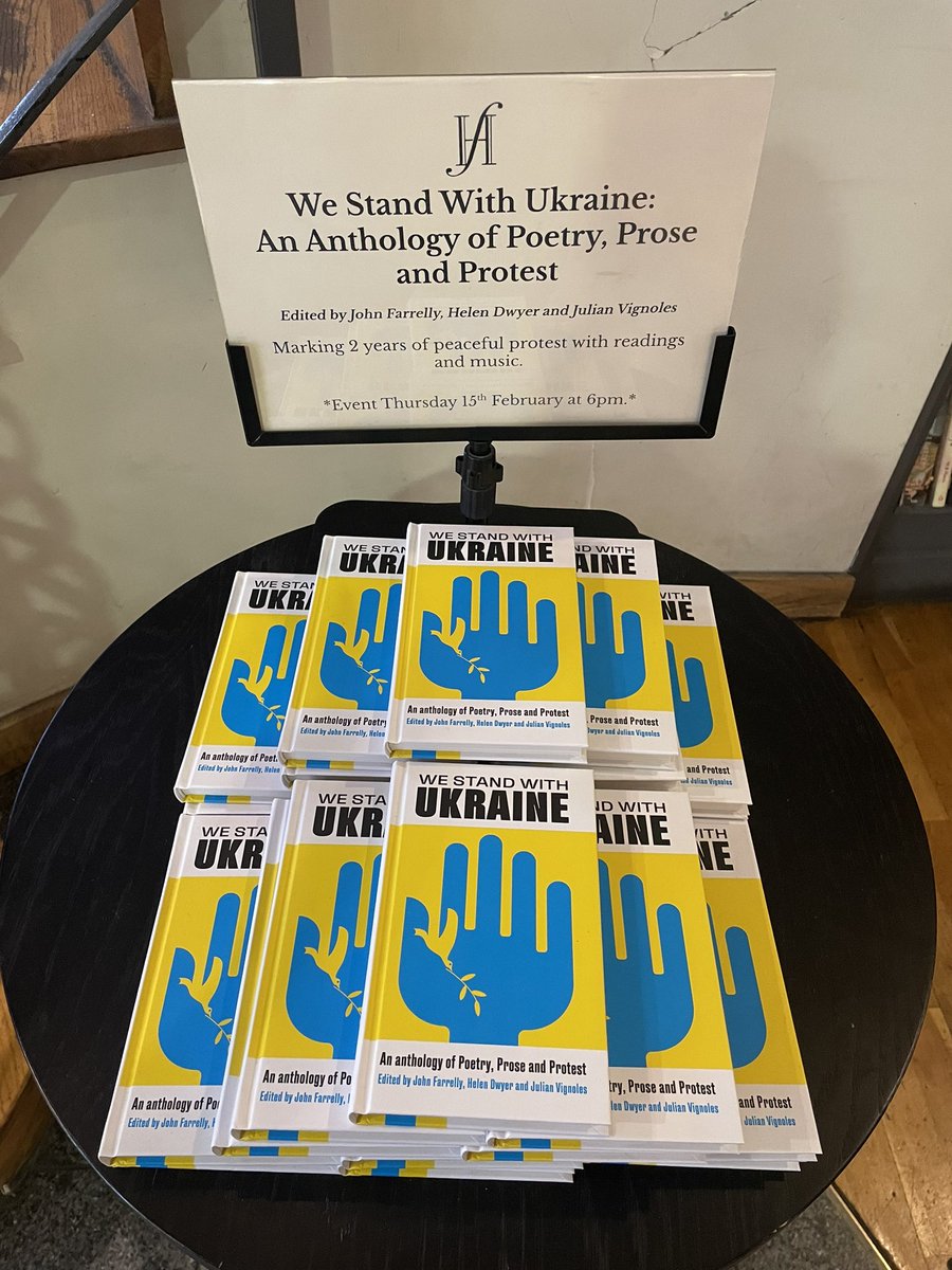 A reminder about our event tonight @ 6pm. Poetry readings and music, please stop by to show your support for Ukraine 🇺🇦 all welcome!