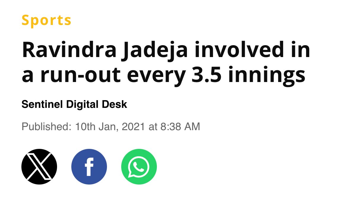 harshah217's tweet photo. A stat which is ignored more often 😊

Wonder if he has improved this number since the date this article was published 👀

#RavindraJadeja #INDvENG https://t.co/RbRjKYaxKC
