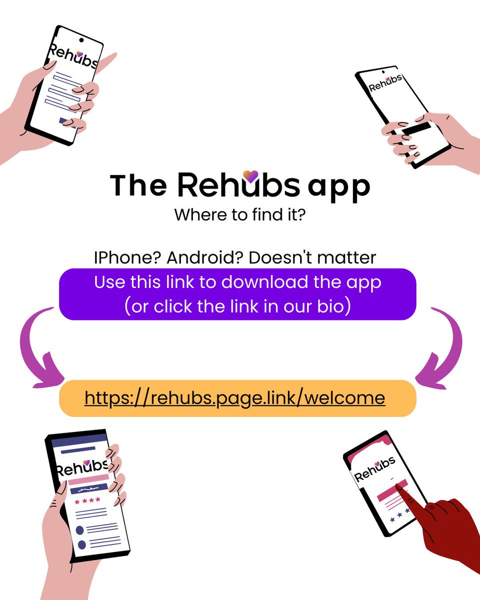rehubsofficial's tweet image. Did you know Rehubs also has an app? 
Download it now from wherever you get your apps - just use the link below! (it’s also in our bio)
buff.ly/49xtPiD

#rehab #app #recoveryapp #recoveryjourney #recoveringaddict #addiction #addictionrecovery #addictionuk #recoverytools