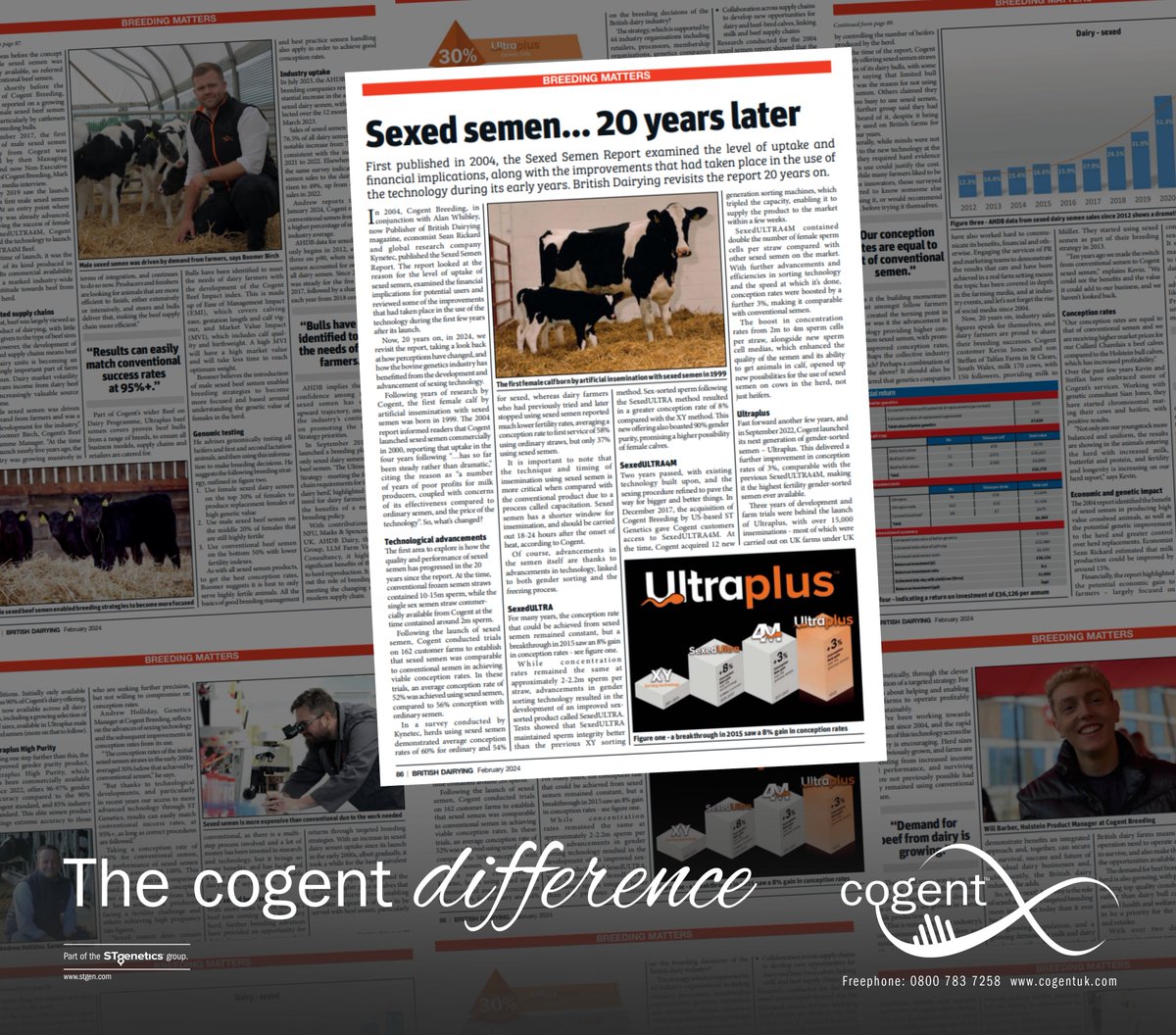 Reflecting on 20 years of Sexed Semen!

Dive into the full article on cogentuk.com/news/sexed-sem… to witness the evolution first hand!

#thecogentdifference #SexedSemen #Innovation #20YearsOn <a href="/britishdairying/">British Dairying</a>
