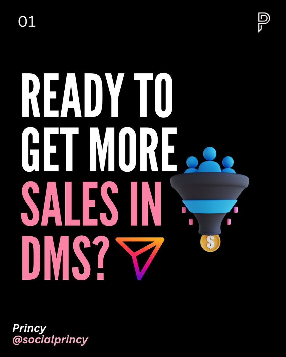 socialprincy's tweet image. Instagram DMs are a very powerful way to increase your sales. 
 
I have gotten over 20 clients via DMs without having a call with them. 
 
Follow these tips, and you can also convert more in DMs only.

Save this for later 📌

#instagramdm #dmautomation
#instagramgrowth