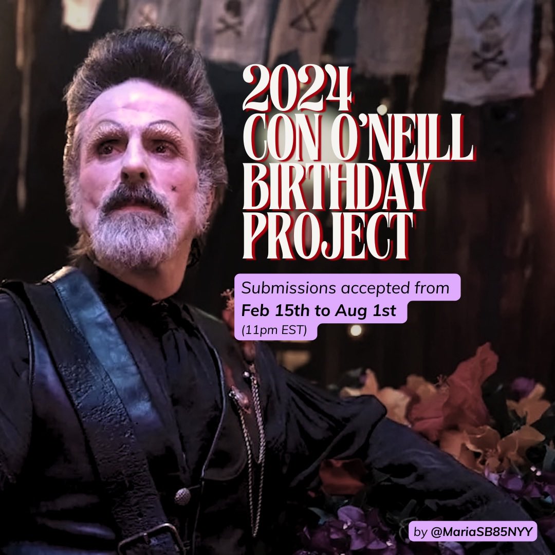 MariaSB85NYY's tweet photo. Welcome to 2024’s Con O’Neill Birthday Project! This is the 3rd year of this collaborative bday video that Con seems to really love. Check the thread for guidelines on how to participate and share with your friends. Thank you!
#cononeill #cononeillbirthdayproject2024 #izzyhands https://t.co/2j7xWe9k52